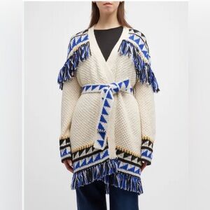 Mother The Fringe Cardigan Sweater The Tassel Is Worth The Hassel Size Small